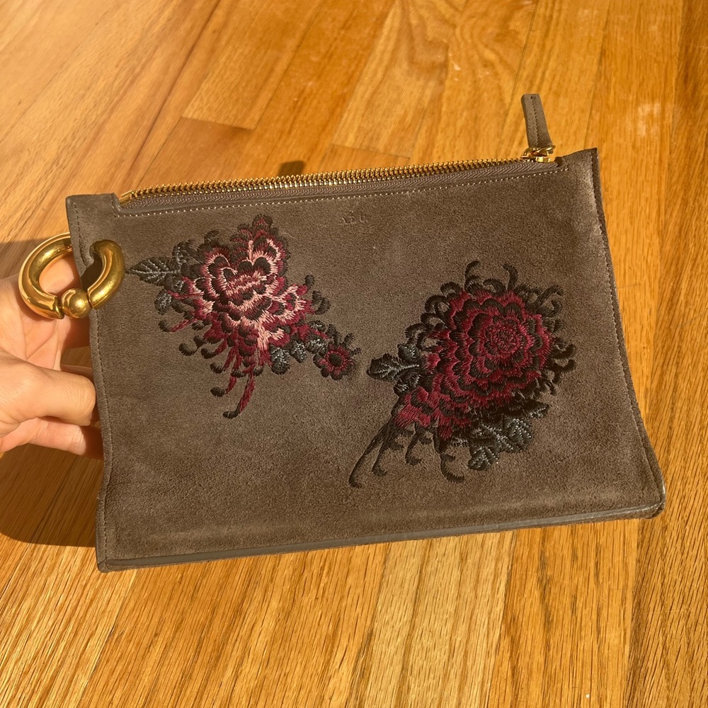 A.L.C. women’s floral leather pouch! Never worn!